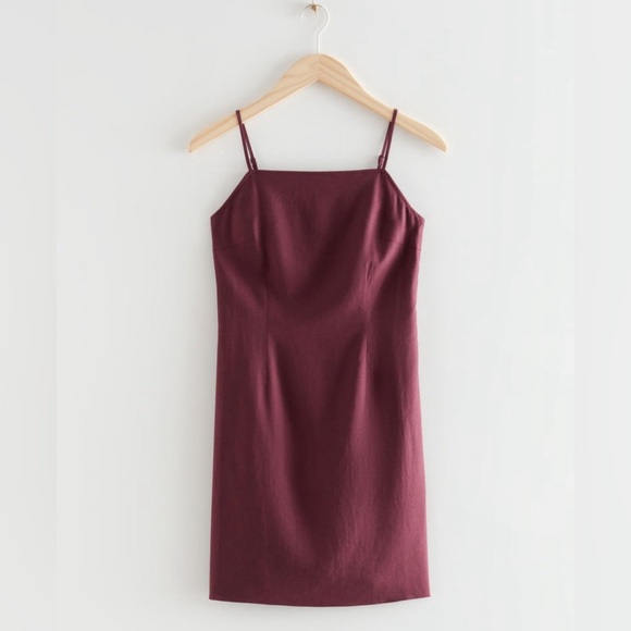 & OTHER STORIES Fitted Strappy Mini Dress size 6 - Picture 3 of 7